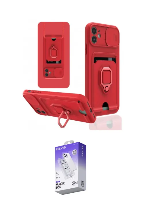ieg™ iPhone 11 Kılıf Vadi Form Prime - Siyah Bilvis 5in1 3D Magic Cam Ekran Koruyucu