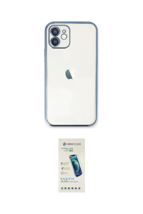 ieg™ iPhone 11 Kılıf Vadi Minimal - Şeffaf Pasifik Cam Ekran Koruyucu