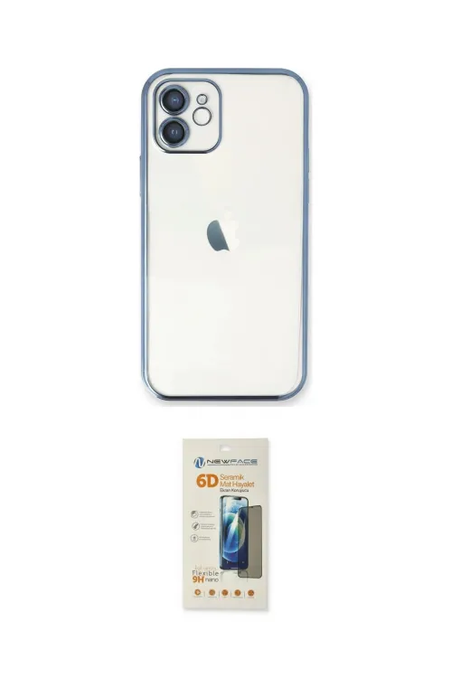 ieg™ iPhone 11 Kılıf Vadi Minimal - Siyah 6D Mat Seramik Hayalet Nano Ekran Koruyucu