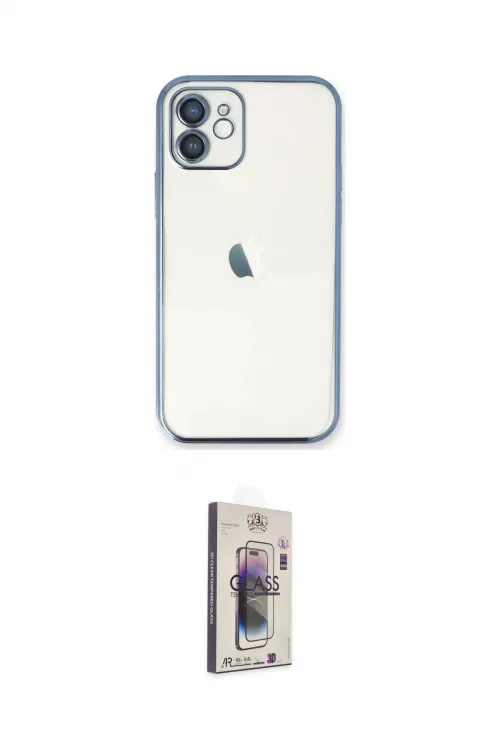 ieg™ iPhone 11 Kılıf Vadi Minimal - Siyah Bilvis 3D Cam Ekran Koruyucu
