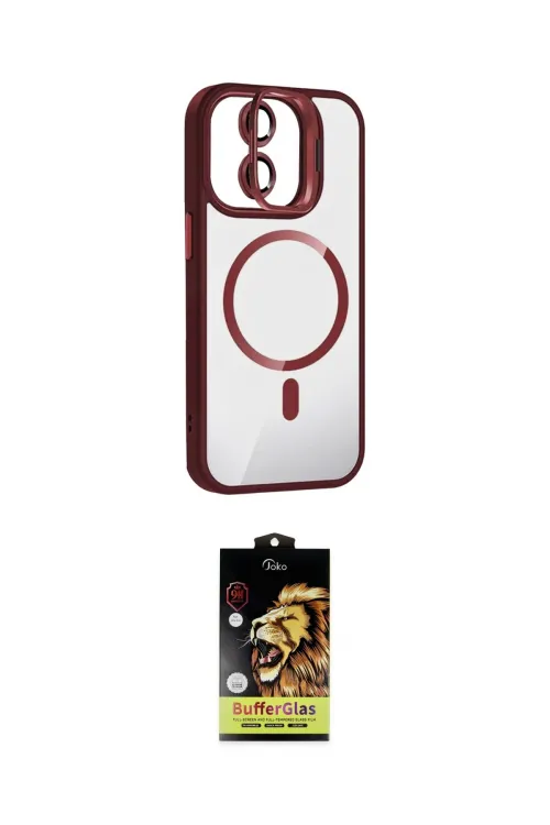 ieg™ iPhone 11 Kılıf Yadigar Asil Koleksiyonu - Siyah Buffer Cam Ekran Koruyucu