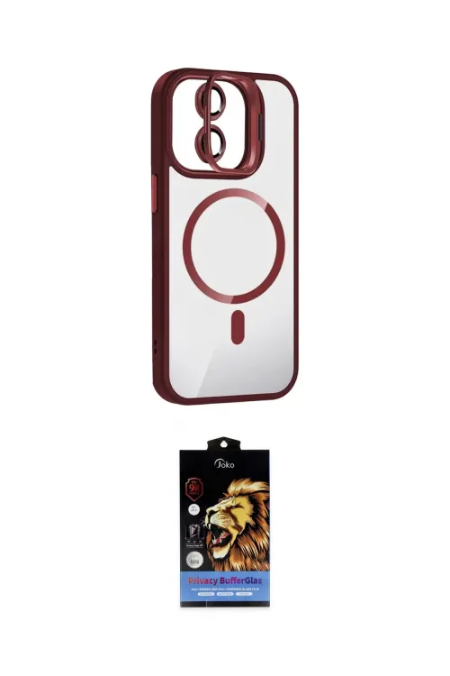 ieg™ iPhone 11 Kılıf Yadigar Asil Koleksiyonu - Siyah Buffer Hayalet Cam Ekran Koruyucu