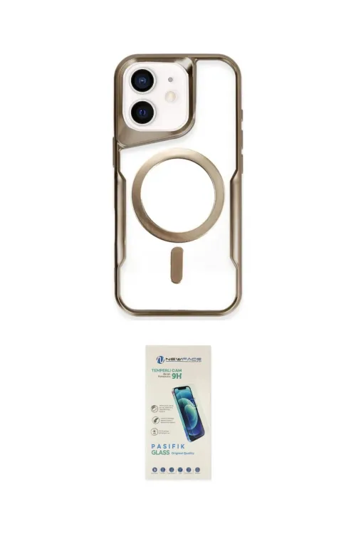 ieg™ iPhone 11 Kılıf Yadigar Klasik Özel Seri - Şeffaf Pasifik Cam Ekran Koruyucu