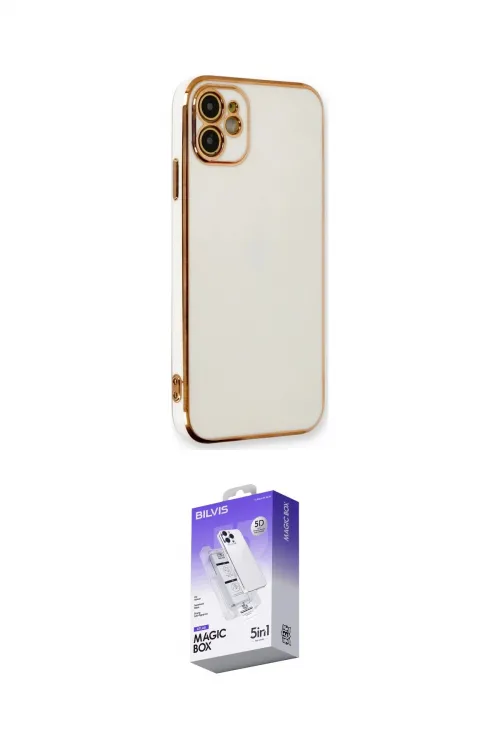 ieg™ iPhone 11 Kılıf Yankı Serisi - Siyah Bilvis 5in1 3D Magic Cam Ekran Koruyucu