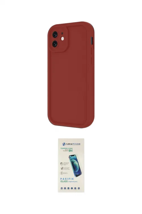 ieg™ iPhone 11 Kılıf Yankı Yansıma Özel Seri - Şeffaf Pasifik Cam Ekran Koruyucu
