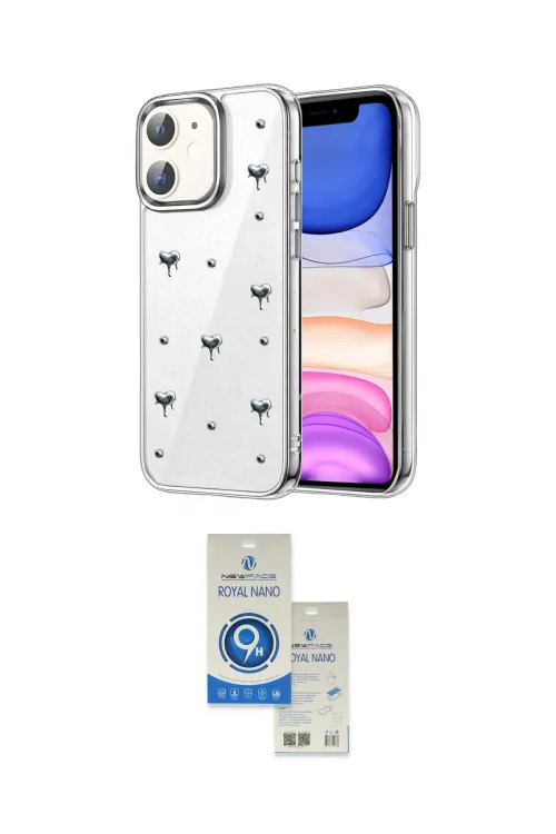 ieg™ iPhone 11 Kılıf Yörünge Form - Şeffaf Royal Nano Ekran Koruyucu