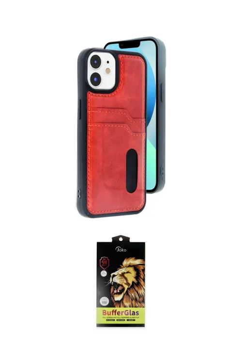 ieg™ iPhone 11 Kılıf Yörünge Işık Serisi - Siyah Buffer Cam Ekran Koruyucu