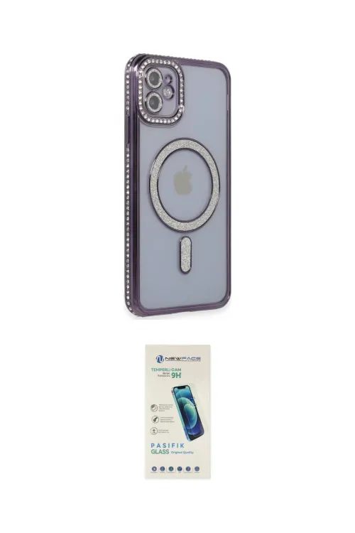 ieg™ iPhone 11 Kılıf Zirve Doku Prime - Şeffaf Pasifik Cam Ekran Koruyucu