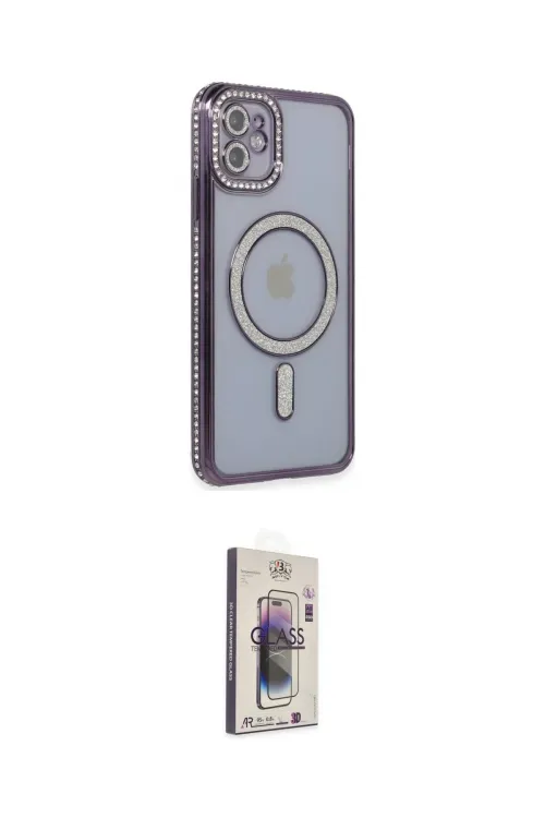 ieg™ iPhone 11 Kılıf Zirve Doku Prime - Siyah Bilvis 3D Cam Ekran Koruyucu