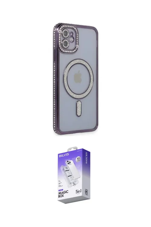 ieg™ iPhone 11 Kılıf Zirve Doku Prime - Siyah Bilvis 5in1 3D Magic Cam Ekran Koruyucu