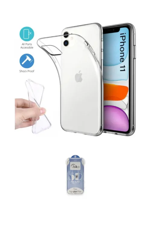 ieg™ iPhone 11 Kılıf Zirve Doku - Siyah Joko Magic 5D Cam