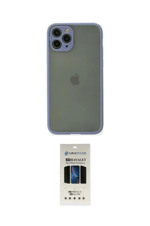 ieg™ iPhone 11 Pro Kılıf Ahenk Çizgi Serisi - Siyah 5D Hayalet Cam Ekran Koruyucu
