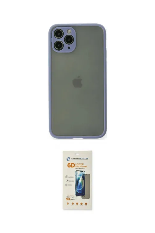 ieg™ iPhone 11 Pro Kılıf Ahenk Çizgi Serisi - Siyah 6D Mat Seramik Hayalet Nano Ekran Koruyucu