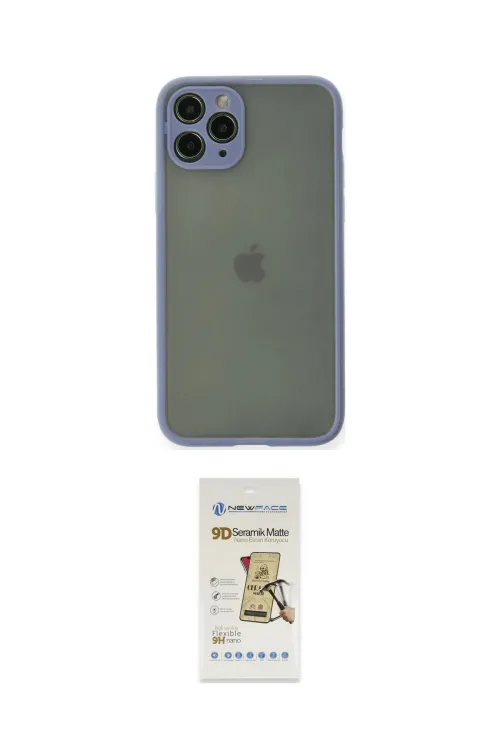 ieg™ iPhone 11 Pro Kılıf Ahenk Çizgi Serisi - Siyah Mat Seramik Nano Ekran Koruyucu