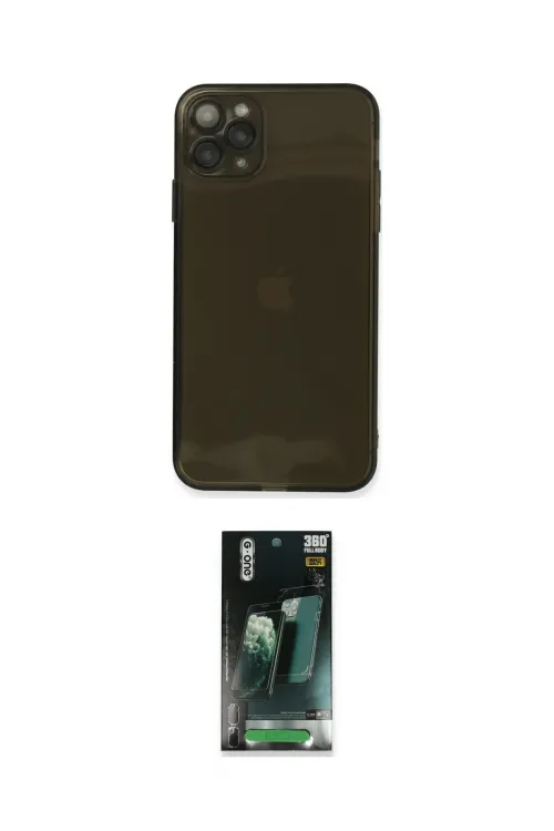 ieg™ iPhone 11 Pro Kılıf Ahenk Doku - Şeffaf 360 Full Body Arka Koruyucu