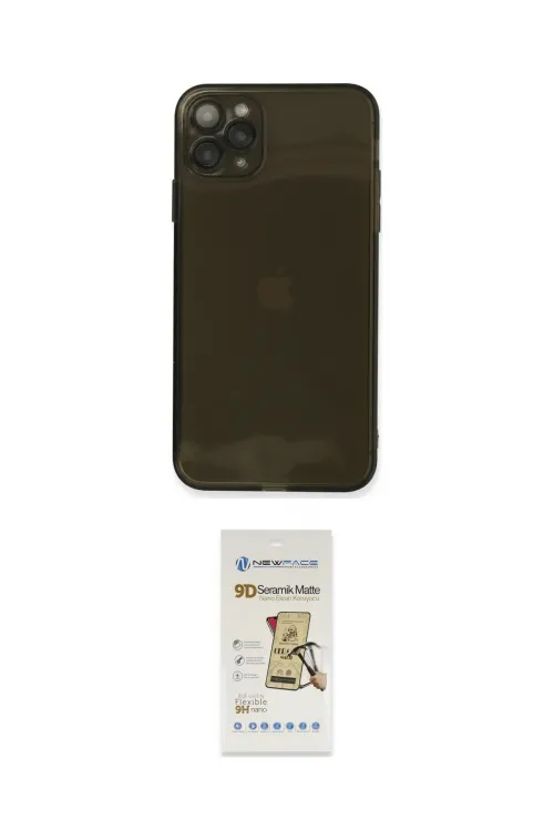 ieg™ iPhone 11 Pro Kılıf Ahenk Doku - Siyah Mat Seramik Nano Ekran Koruyucu