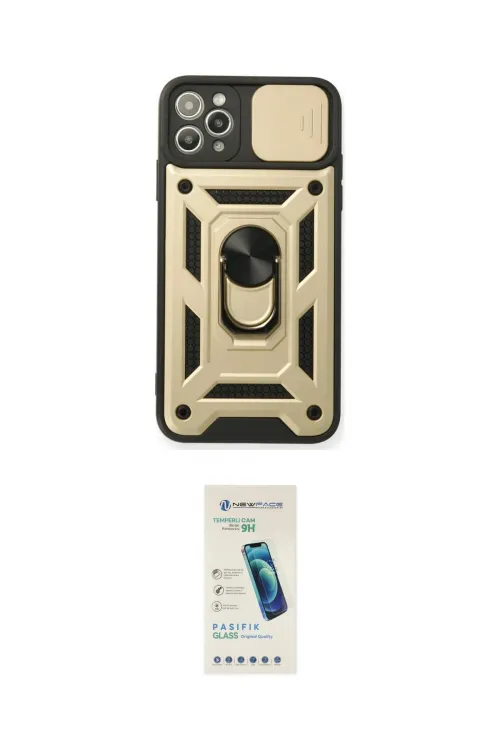 ieg™ iPhone 11 Pro Kılıf Ahenk Klasik - Şeffaf Pasifik Cam Ekran Koruyucu