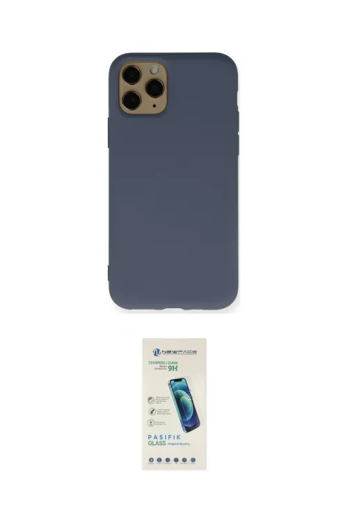 ieg™ iPhone 11 Pro Kılıf Ahenk Serisi - Şeffaf Pasifik Cam Ekran Koruyucu