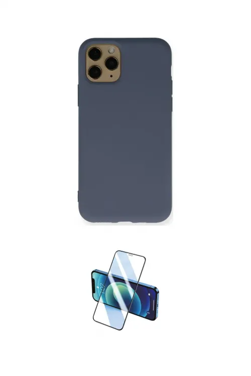 ieg™ iPhone 11 Pro Kılıf Ahenk Serisi - Siyah 3D Antistatik Seramik Nano Ekran Koruyucu