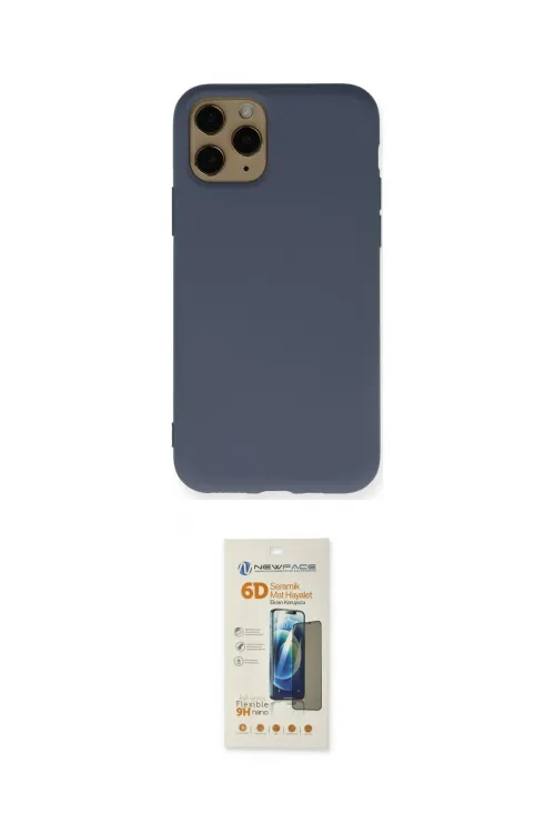ieg™ iPhone 11 Pro Kılıf Ahenk Serisi - Siyah 6D Mat Seramik Hayalet Nano Ekran Koruyucu