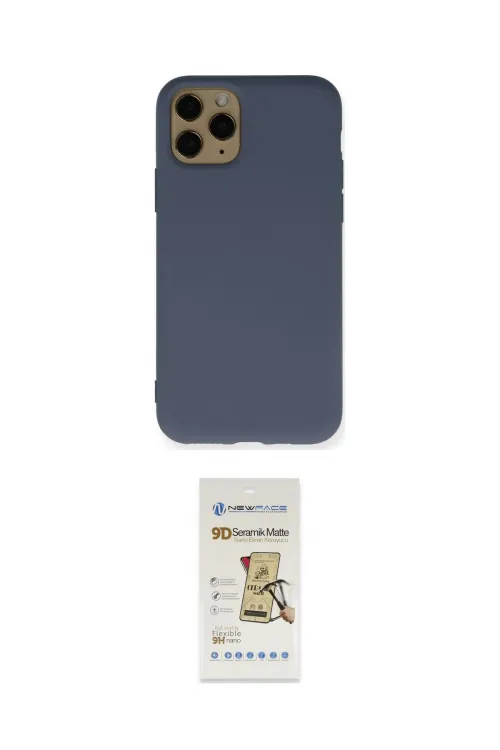 ieg™ iPhone 11 Pro Kılıf Ahenk Serisi - Siyah Mat Seramik Nano Ekran Koruyucu