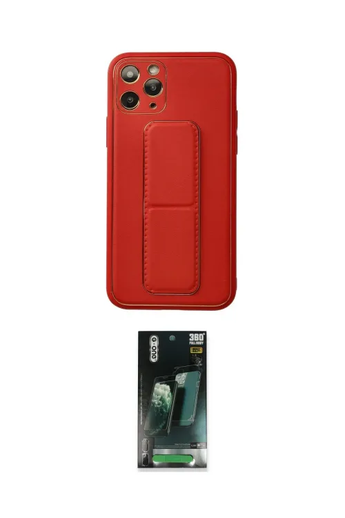 ieg™ iPhone 11 Pro Kılıf Akış Doku - Şeffaf 360 Full Body Arka Koruyucu