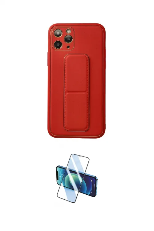 ieg™ iPhone 11 Pro Kılıf Akış Doku - Siyah 3D Antistatik Cam Ekran Koruyucu