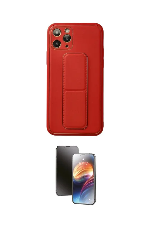 ieg™ iPhone 11 Pro Kılıf Akış Doku - Siyah 3D Antistatik Mat Seramik Nano Ekran Koruyucu