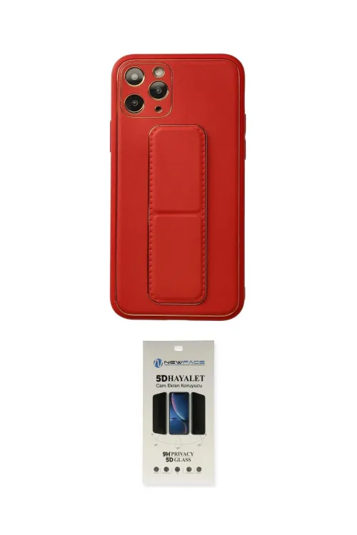 ieg™ iPhone 11 Pro Kılıf Akış Doku - Siyah 5D Hayalet Cam Ekran Koruyucu