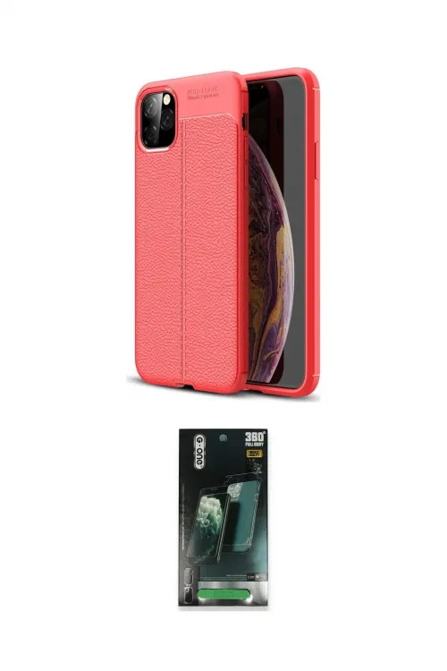 ieg™ iPhone 11 Pro Kılıf Doruk Klasik Özel Seri - Şeffaf 360 Full Body Arka Koruyucu