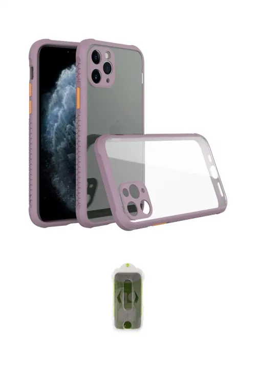ieg™ iPhone 11 Pro Kılıf Nova Asil Özel Seri - Siyah Joko Magic 5D Hayalet Cam
