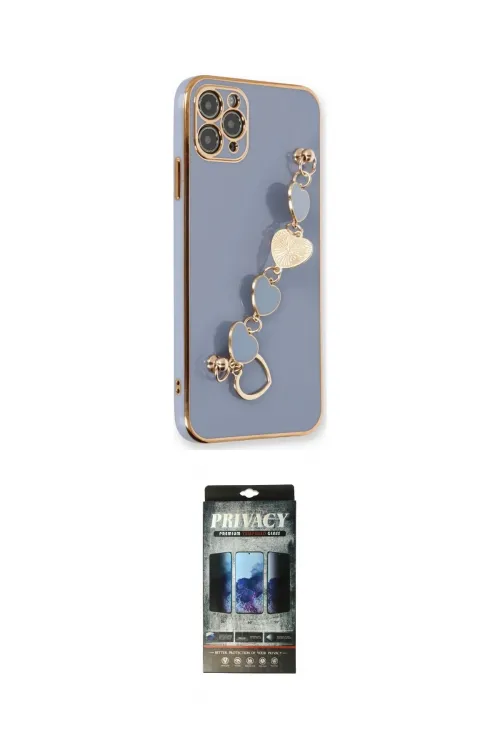 ieg™ iPhone 11 Pro Kılıf Nova Işık Prime - Siyah 34D Hayalet Izgaralı Cam