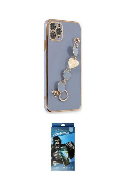 ieg™ iPhone 11 Pro Kılıf Nova Işık Prime - Siyah 34D Izgaralı Cam