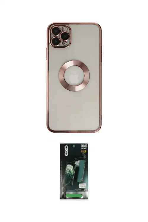 ieg™ iPhone 11 Pro Kılıf Pusula Form - Siyah 360 Mat Full Body Arka Koruyucu