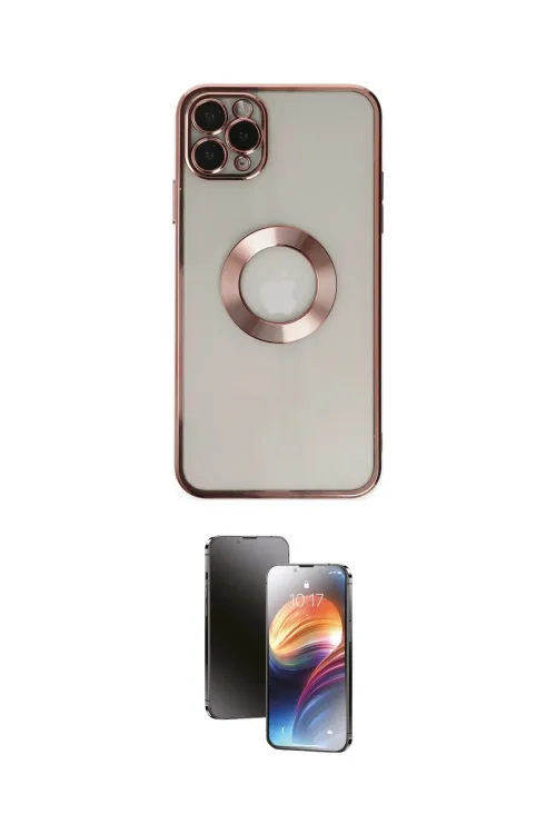 ieg™ iPhone 11 Pro Kılıf Pusula Form - Siyah 3D Antistatik Mat Seramik Nano Ekran Koruyucu