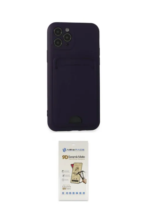 ieg™ iPhone 11 Pro Kılıf Vadi Çizgi Prime - Siyah Mat Seramik Nano Ekran Koruyucu