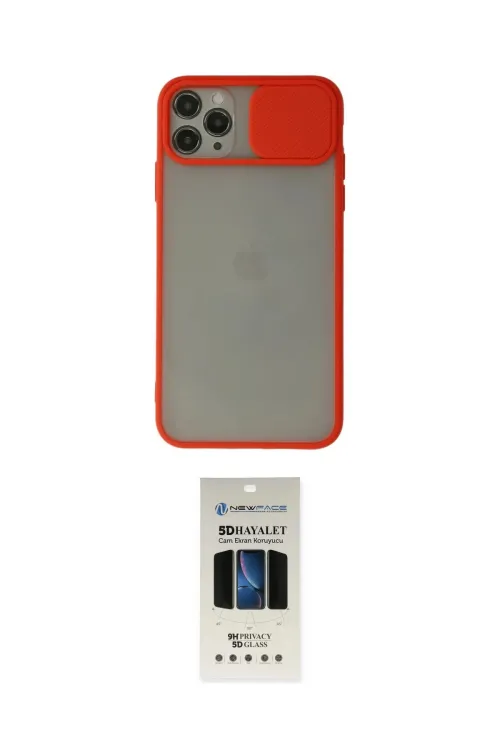 ieg™ iPhone 11 Pro Kılıf Vadi Çizgi - Siyah 5D Hayalet Cam Ekran Koruyucu