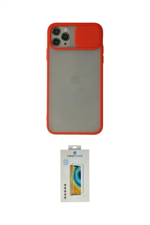 ieg™ iPhone 11 Pro Kılıf Vadi Çizgi - Siyah Polymer Nano Ekran Koruyucu