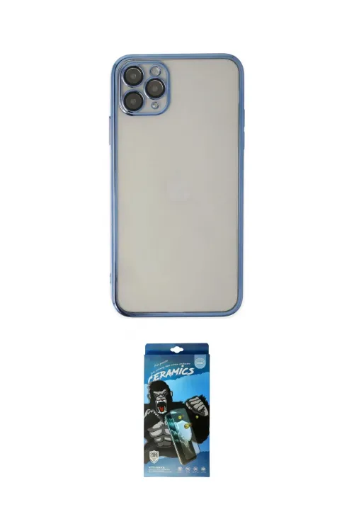 ieg™ iPhone 11 Pro Kılıf Vadi Minimal - Siyah 34D Izgaralı Cam