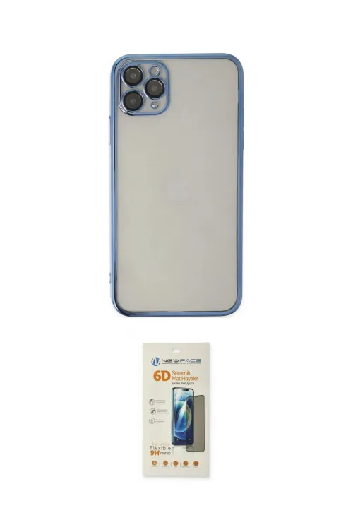 ieg™ iPhone 11 Pro Kılıf Vadi Minimal - Siyah 6D Mat Seramik Hayalet Nano Ekran Koruyucu