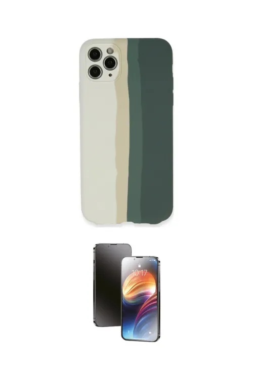 ieg™ iPhone 11 Pro Kılıf Yadigar Çizgi - Siyah 3D Antistatik Mat Seramik Nano Ekran Koruyucu