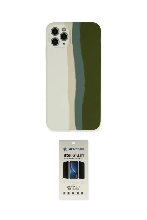 ieg™ iPhone 11 Pro Kılıf Yadigar Çizgi - Siyah 5D Hayalet Cam Ekran Koruyucu