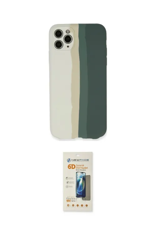 ieg™ iPhone 11 Pro Kılıf Yadigar Çizgi - Siyah 6D Mat Seramik Hayalet Nano Ekran Koruyucu