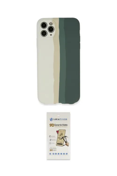 ieg™ iPhone 11 Pro Kılıf Yadigar Çizgi - Siyah Mat Seramik Nano Ekran Koruyucu