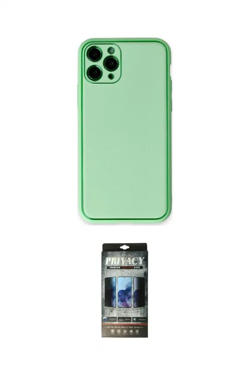 ieg™ iPhone 11 Pro Kılıf Yadigar Klasik - Siyah 34D Hayalet Izgaralı Cam