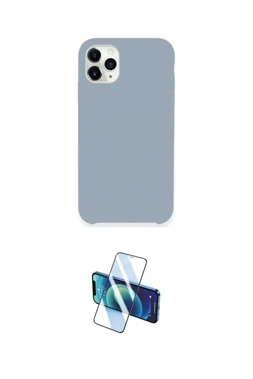 ieg™ iPhone 11 Pro Kılıf Zirve Modern Özel Seri - Siyah 3D Antistatik Cam Ekran Koruyucu