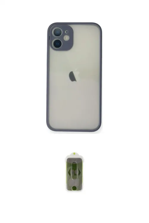 ieg™ iPhone 11 Pro Max Kılıf Ahenk Çizgi Serisi - Siyah Joko Magic 5D Hayalet Cam