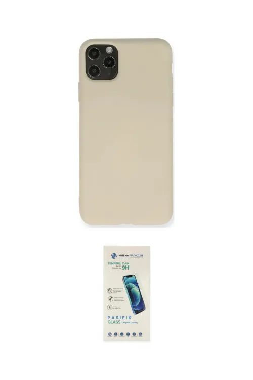 ieg™ iPhone 11 Pro Max Kılıf Ahenk Serisi - Şeffaf Pasifik Cam Ekran Koruyucu