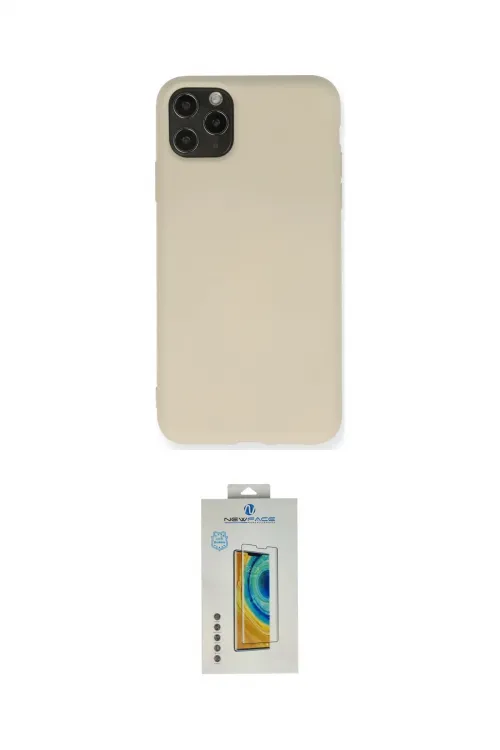 ieg™ iPhone 11 Pro Max Kılıf Ahenk Serisi - Siyah Polymer Nano Ekran Koruyucu
