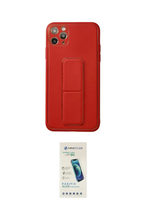 ieg™ iPhone 11 Pro Max Kılıf Akış Doku - Şeffaf Pasifik Cam Ekran Koruyucu